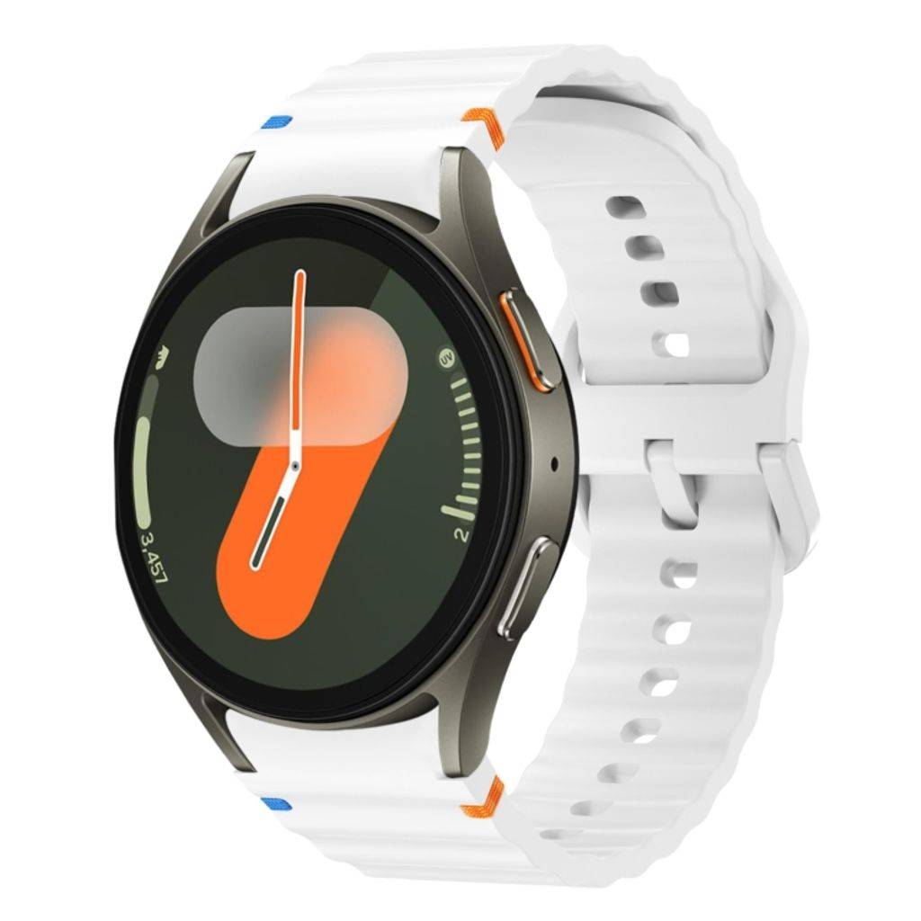 Samsung Galaxy Watch7 40/44mm Urrem Silikone – Hvid