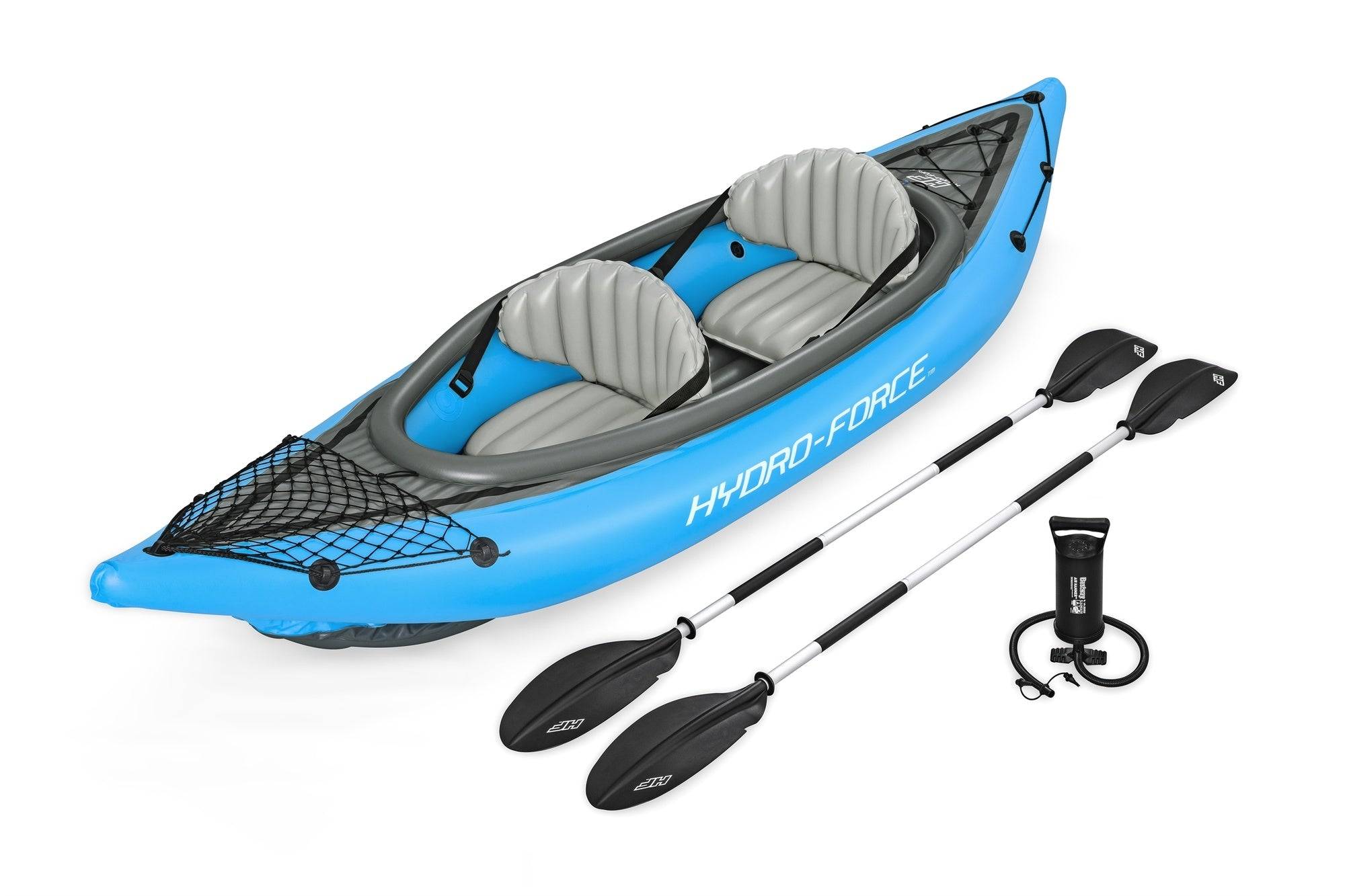 Bestway Hydro-Force Cove Champion X2 – Blå (Uppblåsbar Kajak för 2 Personer)
