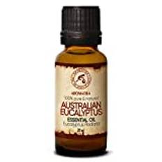 Eucalyptus Essential Oil 20ml - Naturlig & Ren Australisk Eucalyptus Radiata Oil - Bästa Doftolja för Aromspridare - Luftfuktare - Brännare - Bastu - Aromaterapi - Yoga