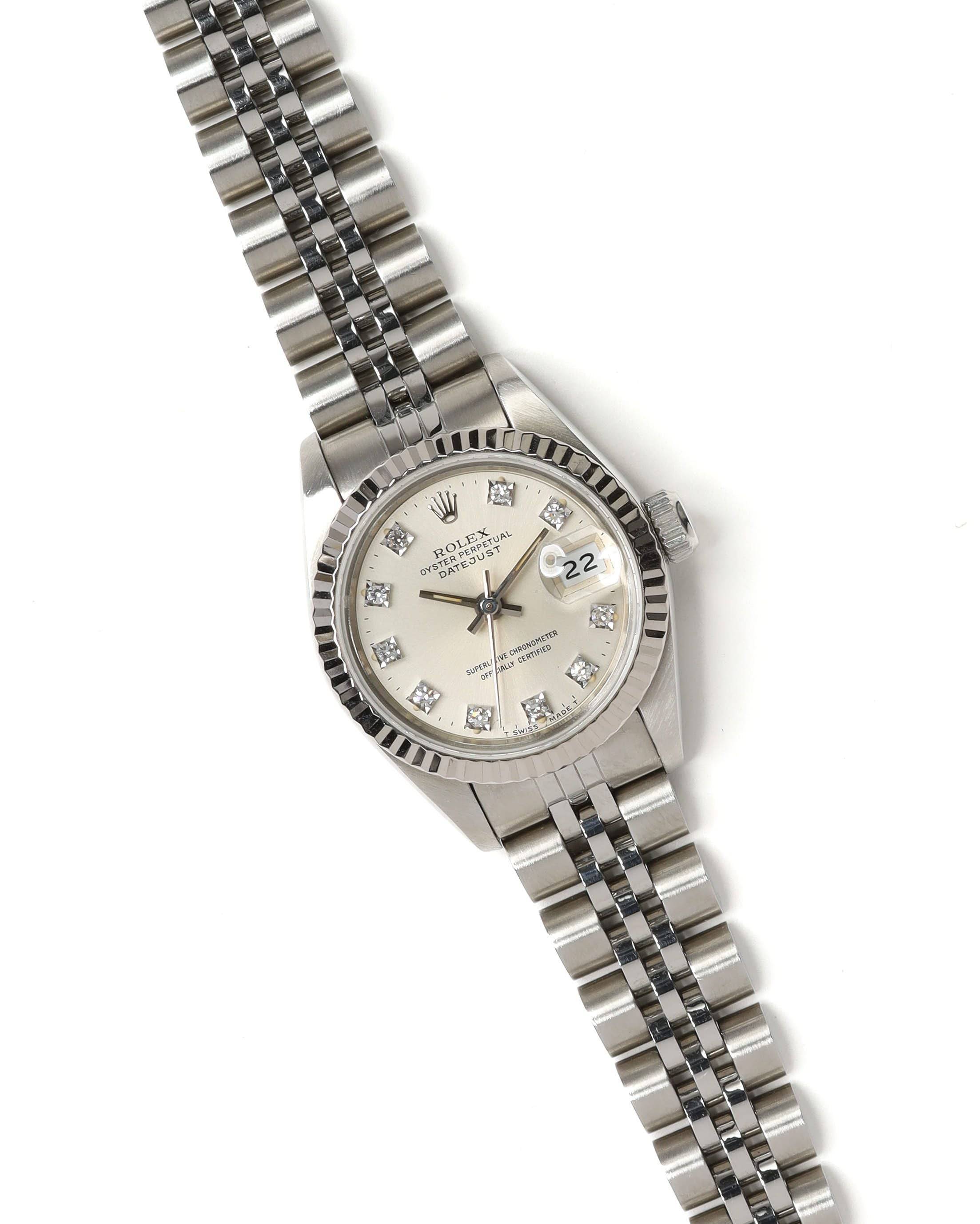 Rolex Lady-Datejust 26mm 1990 Watch - Silver - One Size