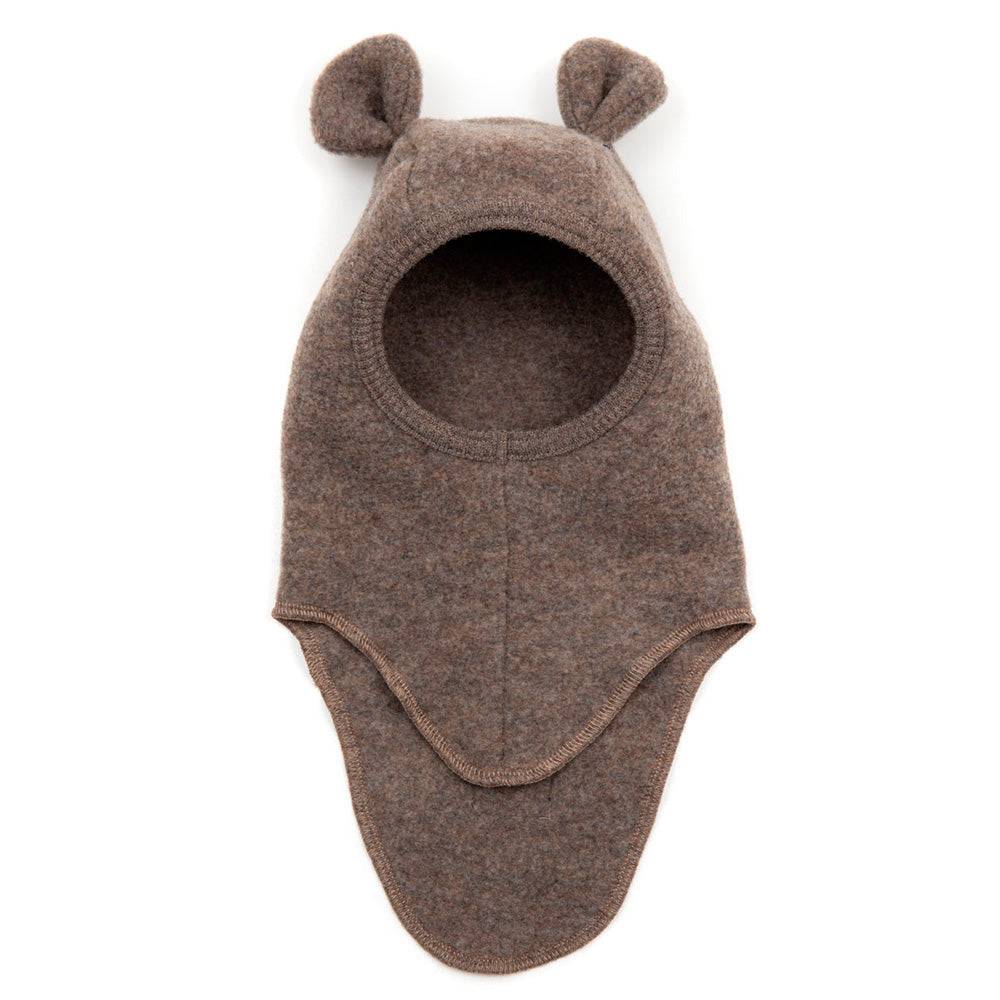 Huttelihut - Teddy Uld Fleece Elefanthue - Cocoa Brown - Cocoa Brown / 2Y-4Y