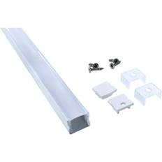 Namron Aluminiumprofil 1714 Utanpåliggande 2m Matt Vit