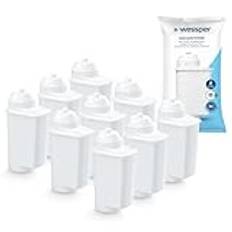 Wessper Vattenfilterersättning 9 Stycken TZ700D3, 467873, 575491, Brita Intenza Filter för Kaffemaskiner | Kompatibel med Siemens EQ 6.9, TI305206RW, Bosch TCZ7003 TCZ-7003 TCZ7033