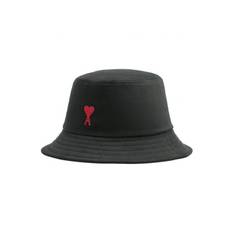 AMI PARIS RED ADC BUCKET HAT Size: 60, colour: BLACK