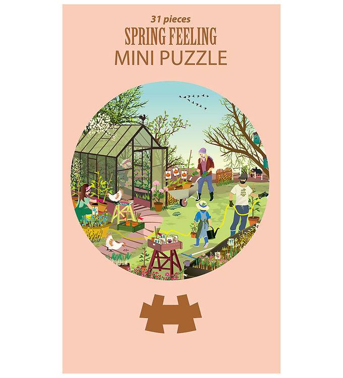 Vissevasse Puslespil - Mini - 31 Brikker - 11 cm - Spring Feelin - Vissevasse - OneSize - Puslespil