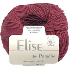 Permin Elise - Bomull/cashmere - Fv 881132 Vinröd