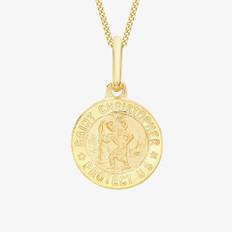 9ct Yellow Gold St Christopher Necklace 1.61.7609