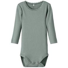 Name It Body l/æ - Rib - NkfKab - Slate Gray - Name It - 1 år (80) - Body L/Æ