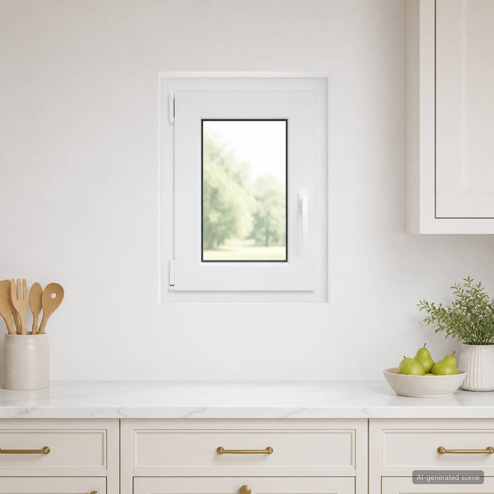 vidaXL Källarfönster RISOR 40 x 60 cm PVC och glas