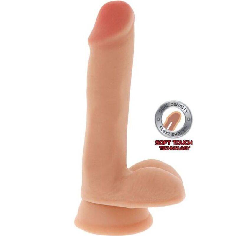 Dual Density Dildo 17 cm med Skrotum