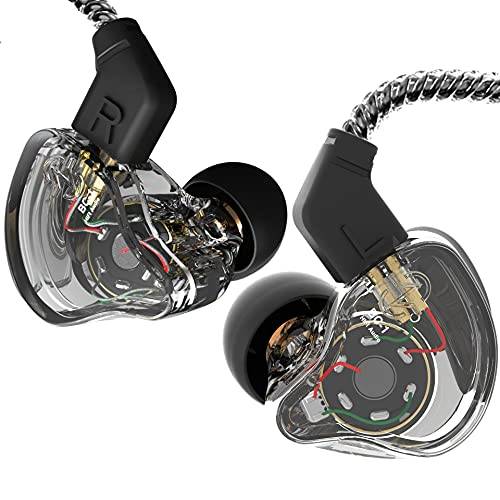 Yinyoo CCZ Melody trådbundna hörlurar i öronskärmar 1DD 1BA IEM HiFi med djup bas Patenterad design av vingarna hörlurar 4N OFC kabel för musiker/sångare/scener