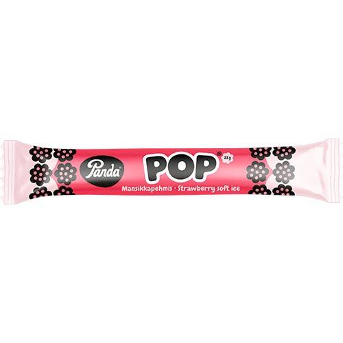 Panda POP Fyldt Lakridsstang - Jordbærsmag - 22 gram - Panda