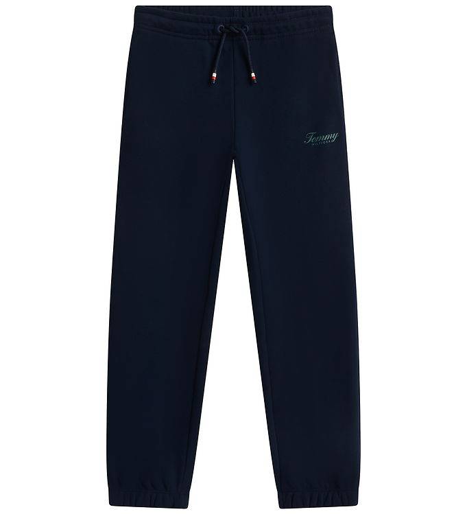 Tommy Hilfiger Sweatpants - Graffiti - Dark BlåBLÅ - Tommy Hilfiger - 10 år (140) - Sweatpants