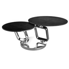 Akante Ozone sofabord (Titanium keramik bordplade, Chrome stel)
