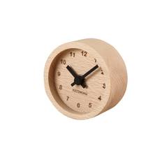 KATOMOKU muku mini clock round black wooden table clock km-26BK 85×85×46mm svart