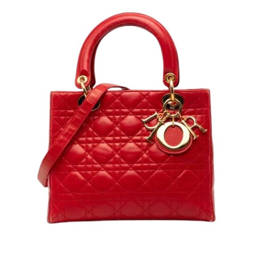 Dior Vintage Pre-owned Læder dior-tasker - Vintage - Dame - Rød - ONE SIZE - Læder