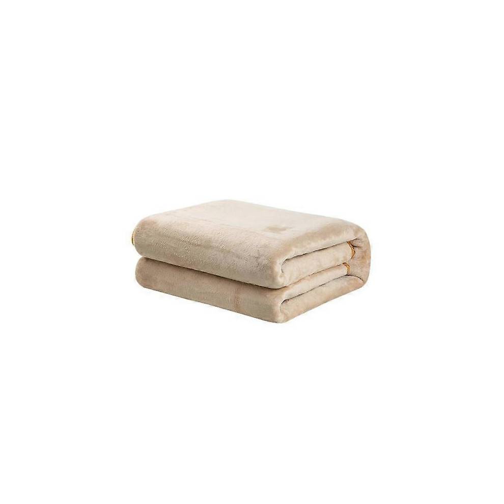 (180x150CM, Khaki Dual Control) Electric Heated Throw Blanket Cozytek 9 Heat Settings Fleece