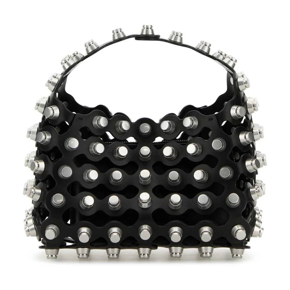Alexander Wang Rex Embellished Læder Håndtaske - Tasker - Dame - Sort - ONE SIZE - Læder