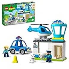 LEGO 10959 DUPLO Polisstation & helikopter Polisleksaker, Polishelikopter, Polisbil, Barns Utveckling