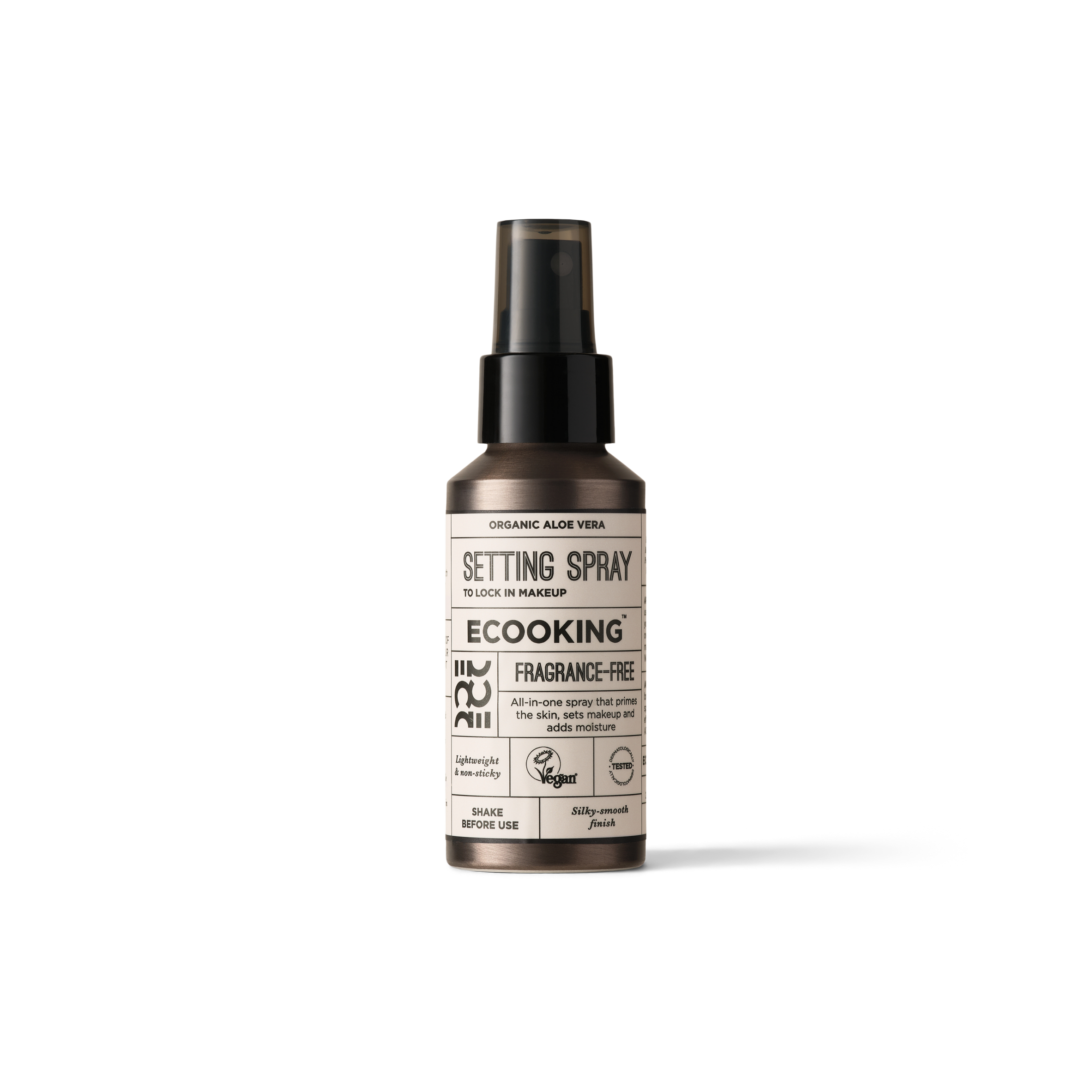 Setting Spray — Vores Setting Spray får makeuppen til at holde, kan bruges før og efter makeup og med økologisk Aloe vera.