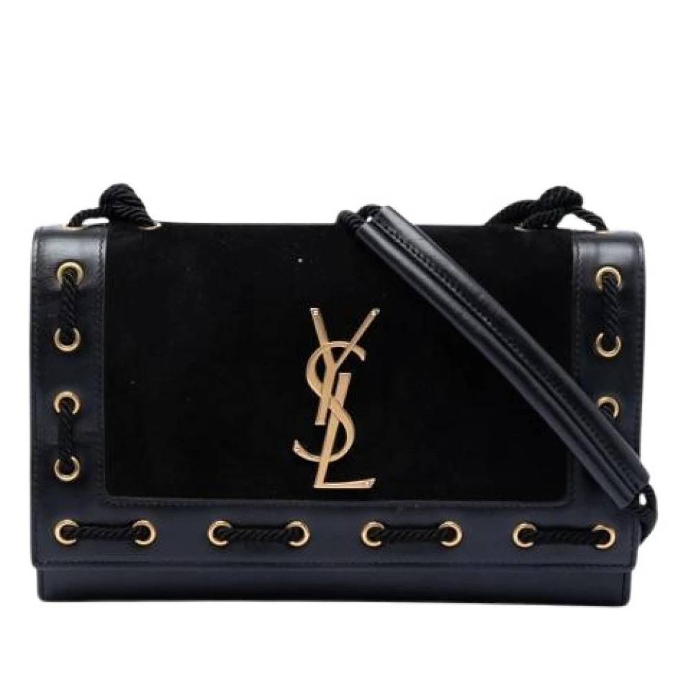 Yves Saint Laurent Vintage Pre-owned Rope Detail Crossbody Bag - Vintage - Dame - Sort - ONE SIZE - Uld