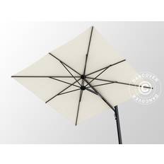 Hængeparasol Haveparasol Haveparasol m/fod, Galaxia Astro Carbon, 3x3m, Natur