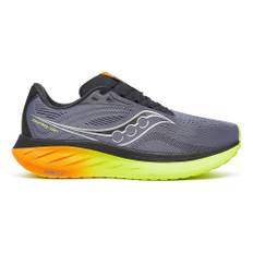 Saucony Ride 18 Neutral Running Shoe Men - Grey, Multicoloured, Size 10 - grey