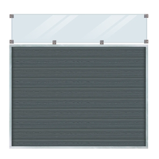 Plus Artura Komposithegn m/glas 180×175 cm