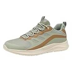 Extra bred passform träningsskor för män Slip on herr löpskor andningsbara basketskor stödjande dämpning tränare nät golfsko lätt atletisk sneaker gym fitness skor, Brun, 40 EU