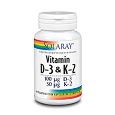 Solaray Vitamin D-3 & K-2 60k veg