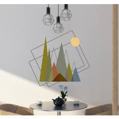Berg minimalistisk stil vinyl väggkonst