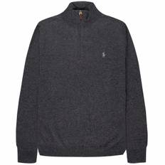 Polo Ralph Lauren Classic Logo 1/4 Zip Knit Dark Charcoal Heather