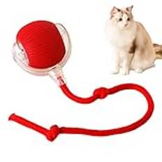 Automatisk kattleksaksboll | Elektrisk interaktiv boll för katter | självrörande intelligent kattleksak – stimulera kattens jaktinstinkt