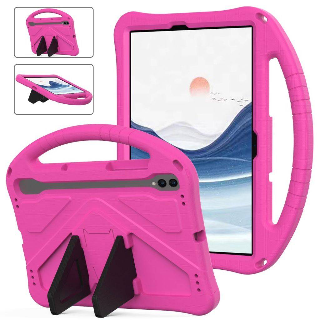 Samsung Galaxy Tab S11/S10/S8/S7 EVA Cover med håndgreb og stativ – Lyserød