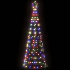 vidaXL LED-juletræ 200 LED'er 182 cm flerfarvet lys