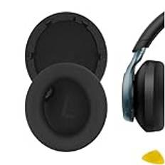 Geekria QuickFit ersättningsöronkuddar för Anker Soundcore Space One hörlurar öronkuddar, headset öronkuddar, öronkuddar, öronkåpor, reparationsdelar (svart)