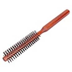 Rund Borste, Mini Styling Hårborste Curling Roller Hårborste Liten Trä Borste Frisör Kam Curling Styling Verktyg Unisex för Föning Hemmabruk