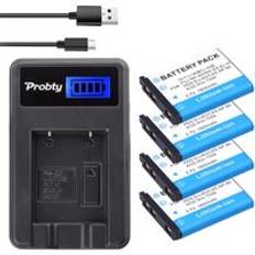 1800 mah li -40b li -42b en -el10 batteri + lcd-laddare för olympus li 40b 42b, nikon en el10, finepix xp70 xp60 xp50 t550