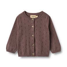 Maia Strik Baby Cardigan, Plum, 92 cm