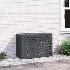 vidaXL Täckning för Luftkonditionering Antracit 90 x 40 x 60 cm Stål