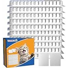 Tomxcute katt vattenfontänfilter, ersättningsfilter för 108 oz/3,2 l kattfontän, 10-pack filter och 2 svampar set för rostfritt stål husdjur vattenfontän