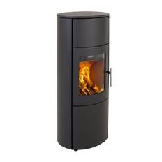 Braskamin Scan-Line 820S med ackumuleringssten (SL 820S,komplett  svart keramik)