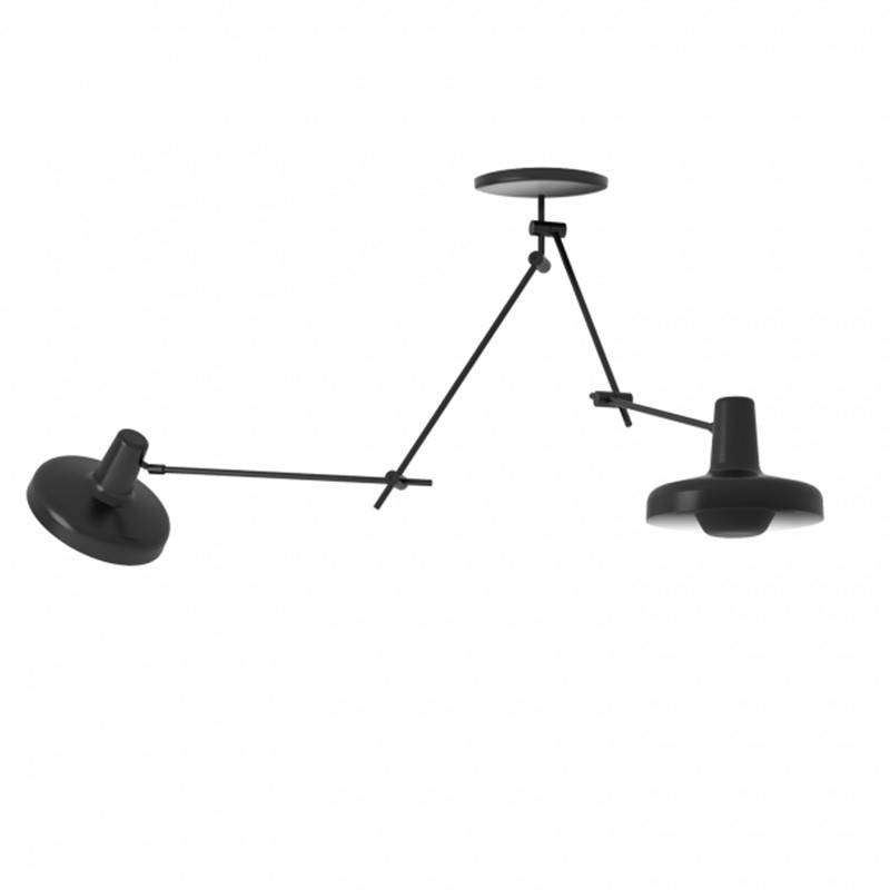 Grupa Arigato 2 L Loftlampe Sort