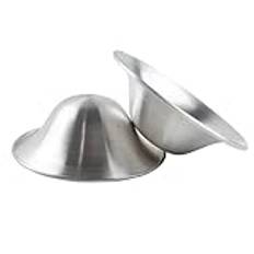 Silver amningsskydd, koppar- och nickelfri, för ömma bröstvårtor, 99 massivt silver (stor storlek (1,8 x 5,5))