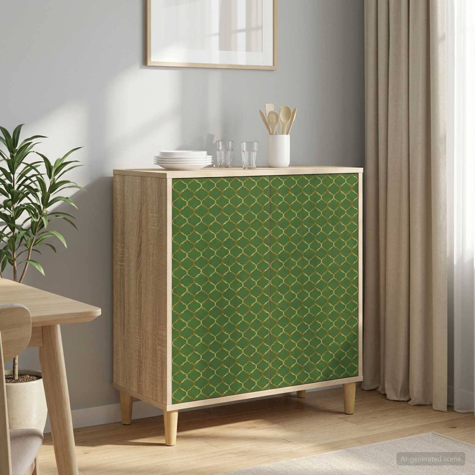 Sideboard GELEEN Sonoma-eg 69 x 33 x 75 cm Konstrueret træ
