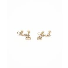 Chanel Coco Mark Earrings - Silver (3.7x3 cm)