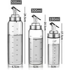 Matlagning krydda flaska dispenser sås flaska glas förvaringsflaskor för krydda glas olja spray vinäger köksredskap