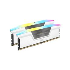 Corsair Vengeance RGB DDR5-6400 - 32GB - CL32 - Dual Channel (2 pcs) - AMD EXPO & Intel XMP - Hvid med RGB