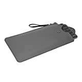 Geekria Tangentbordsväska ersättning för Razer Joro, bärbart trådlöst/Logitech MX-tangenter minitangentbord, veganskt läder, skyddande resväska tangentbordsskydd (mörkgrå)