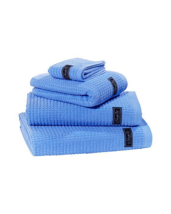 Newport Fisher Island handduk ocean blue - Blå (30 x 50 cm)